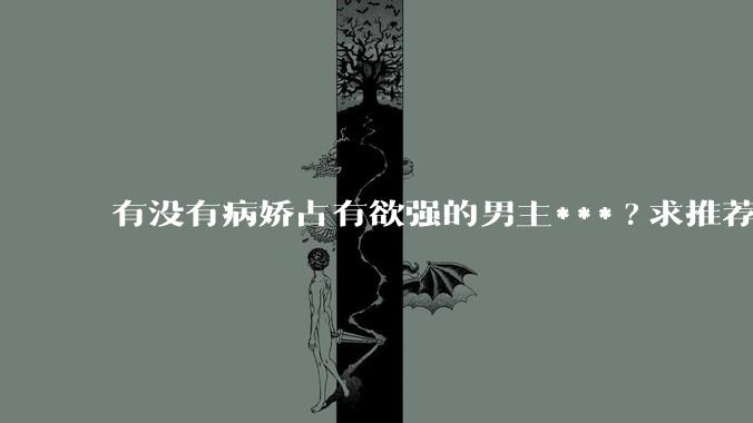 有没有病娇占有欲强的男主***?求推荐?